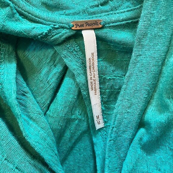 Free People Right On Time Tunic Tank Top in Green M - Picture 5 of 7